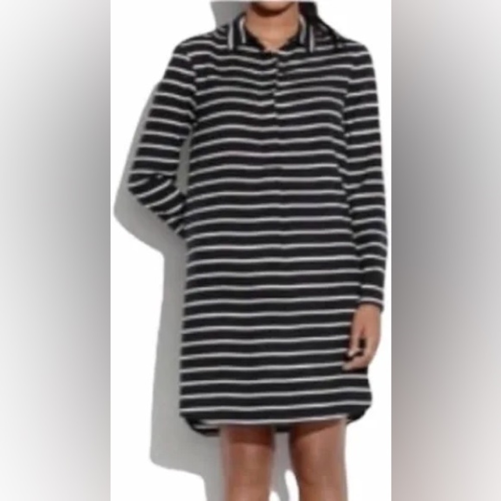 Madewell Silk Button Down Tunic Dress